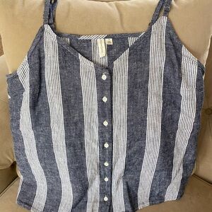 Treasure & Bond blue/white camisole.